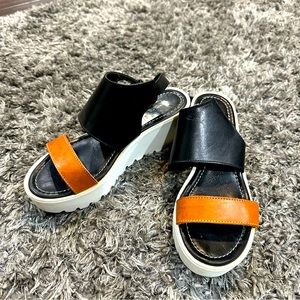 Platform Two Tone Sandals